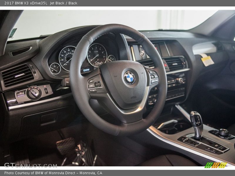 Jet Black / Black 2017 BMW X3 xDrive35i