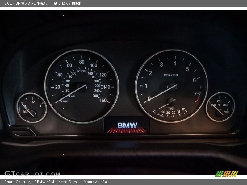 Jet Black / Black 2017 BMW X3 xDrive35i