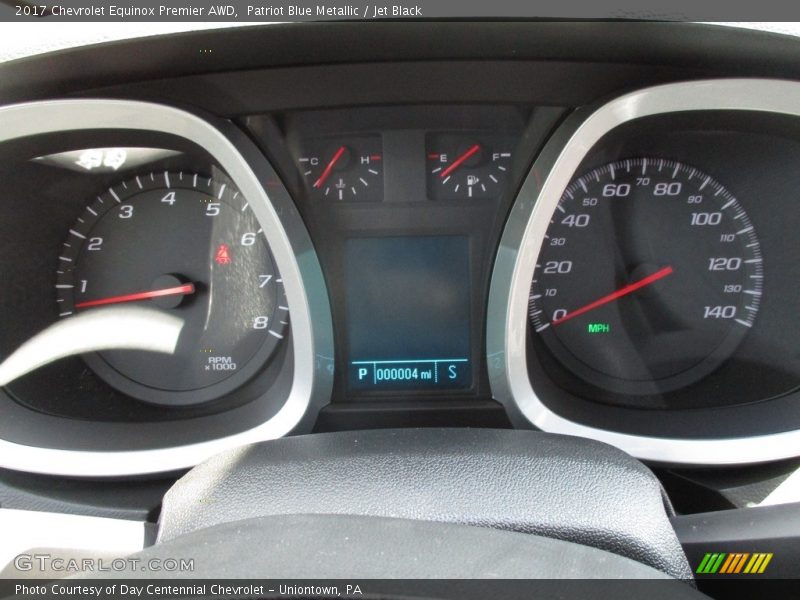 Patriot Blue Metallic / Jet Black 2017 Chevrolet Equinox Premier AWD