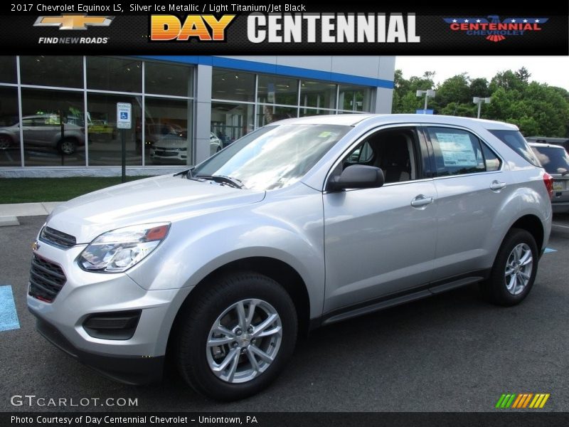 Silver Ice Metallic / Light Titanium/Jet Black 2017 Chevrolet Equinox LS
