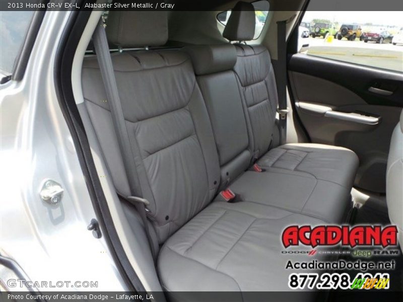 Alabaster Silver Metallic / Gray 2013 Honda CR-V EX-L