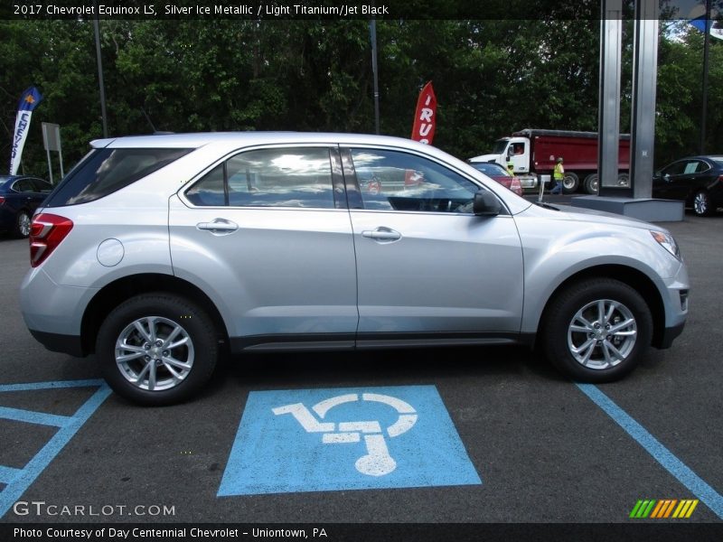 Silver Ice Metallic / Light Titanium/Jet Black 2017 Chevrolet Equinox LS