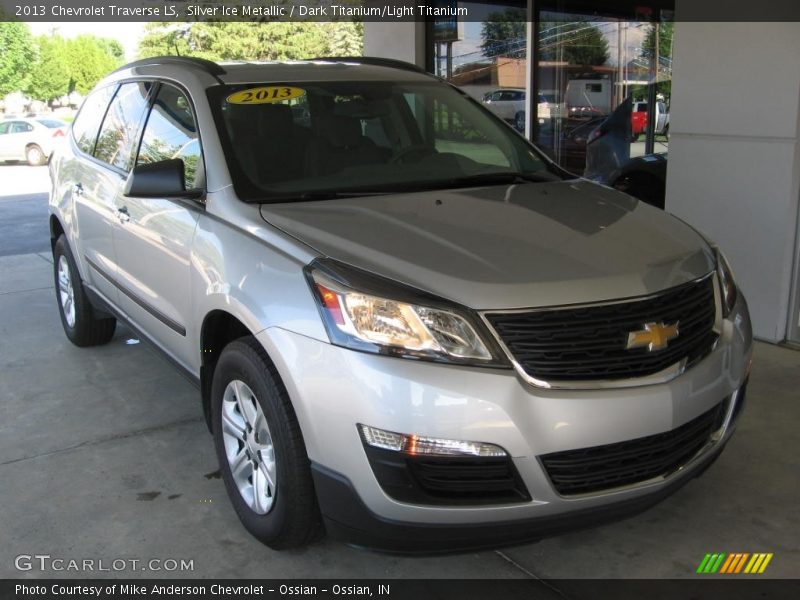 Silver Ice Metallic / Dark Titanium/Light Titanium 2013 Chevrolet Traverse LS