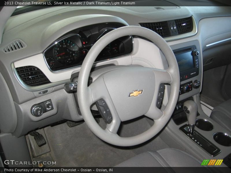 Silver Ice Metallic / Dark Titanium/Light Titanium 2013 Chevrolet Traverse LS