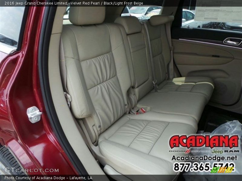Velvet Red Pearl / Black/Light Frost Beige 2016 Jeep Grand Cherokee Limited