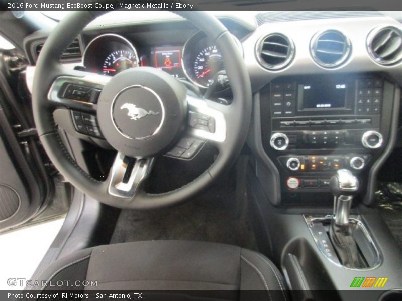Magnetic Metallic / Ebony 2016 Ford Mustang EcoBoost Coupe
