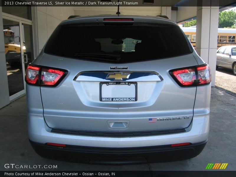 Silver Ice Metallic / Dark Titanium/Light Titanium 2013 Chevrolet Traverse LS