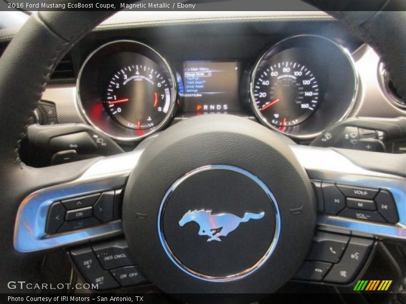 Magnetic Metallic / Ebony 2016 Ford Mustang EcoBoost Coupe