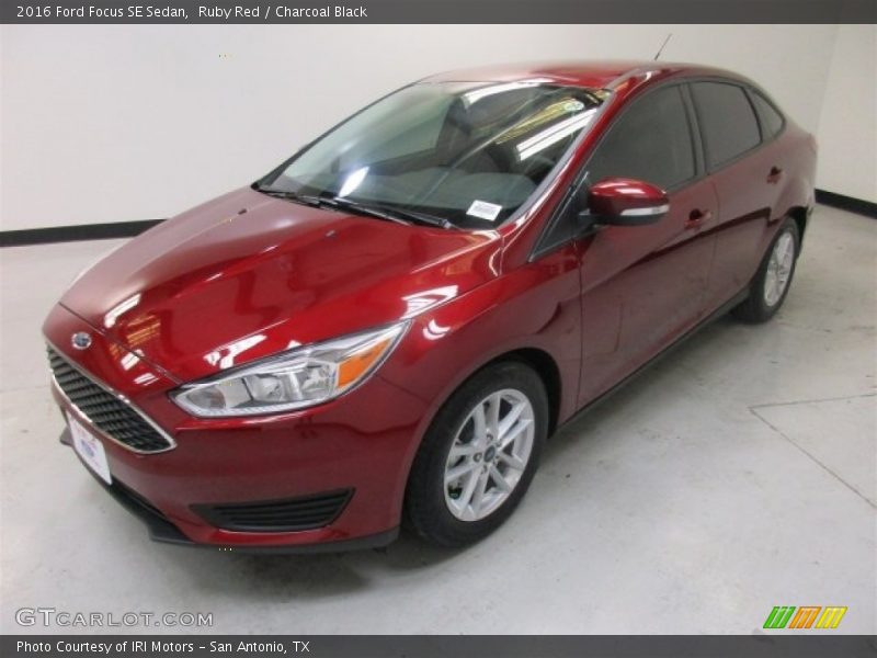 Ruby Red / Charcoal Black 2016 Ford Focus SE Sedan