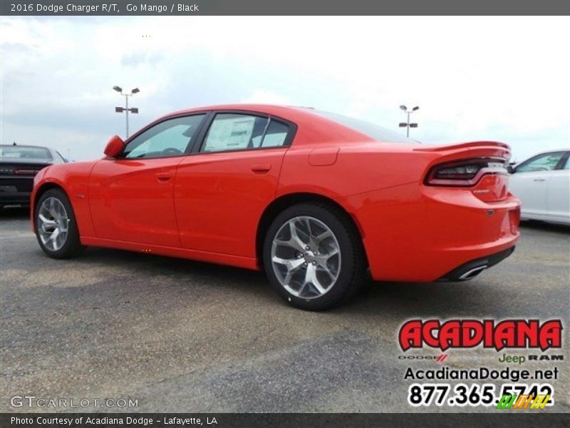Go Mango / Black 2016 Dodge Charger R/T