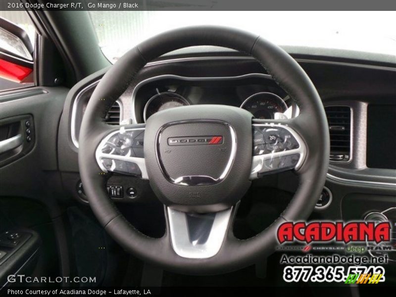 Go Mango / Black 2016 Dodge Charger R/T