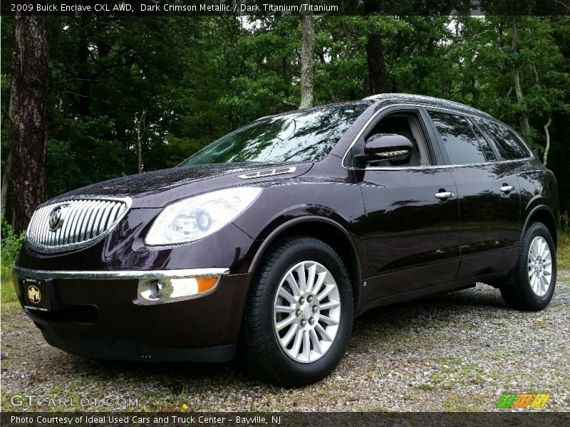 Dark Crimson Metallic / Dark Titanium/Titanium 2009 Buick Enclave CXL AWD