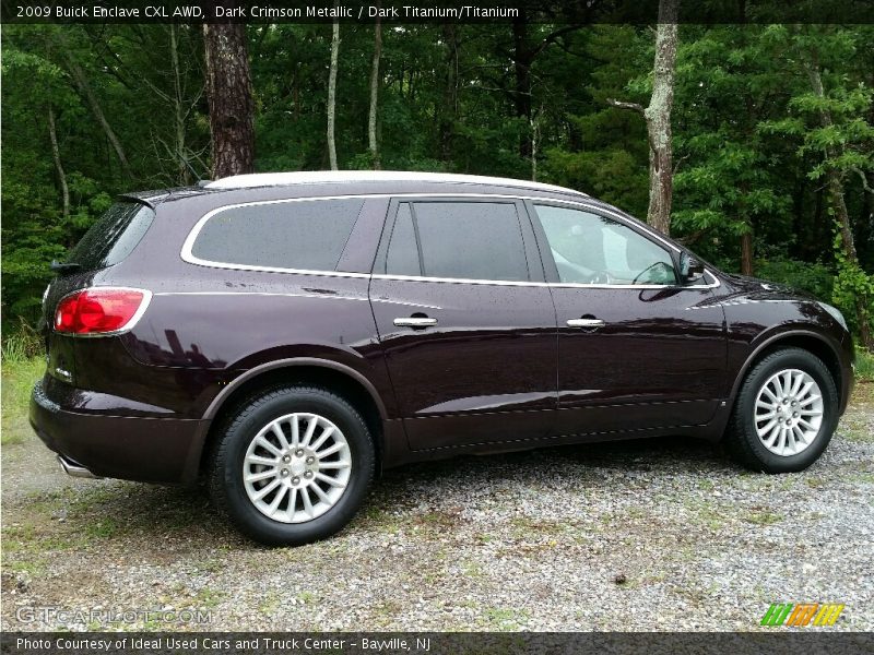 Dark Crimson Metallic / Dark Titanium/Titanium 2009 Buick Enclave CXL AWD