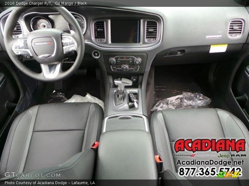Go Mango / Black 2016 Dodge Charger R/T