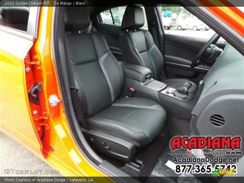 Go Mango / Black 2016 Dodge Charger R/T