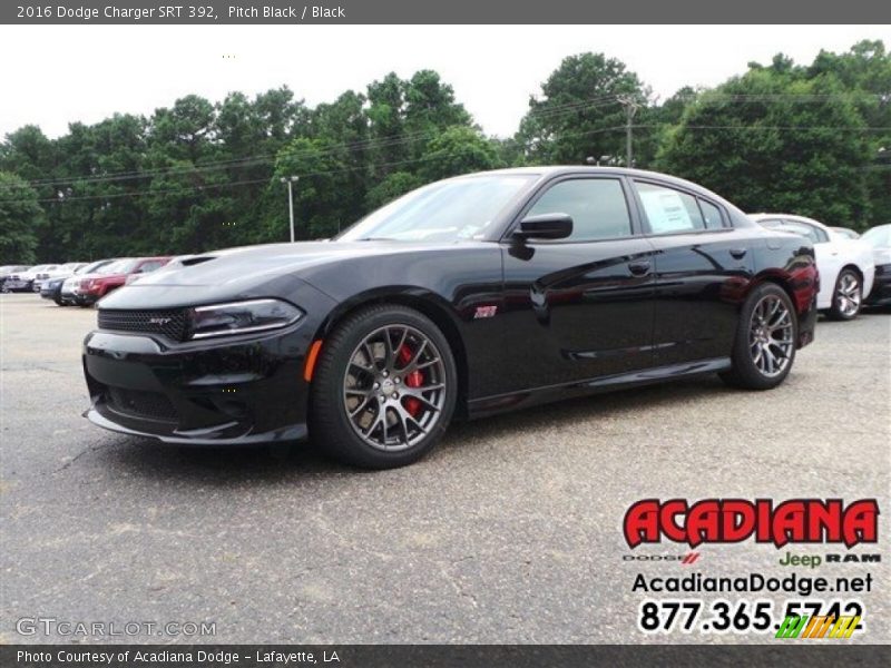 Pitch Black / Black 2016 Dodge Charger SRT 392