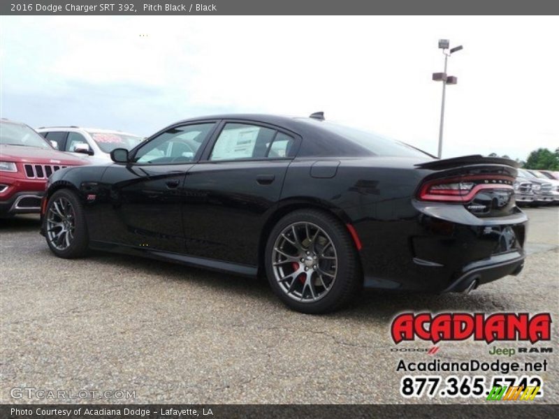 Pitch Black / Black 2016 Dodge Charger SRT 392