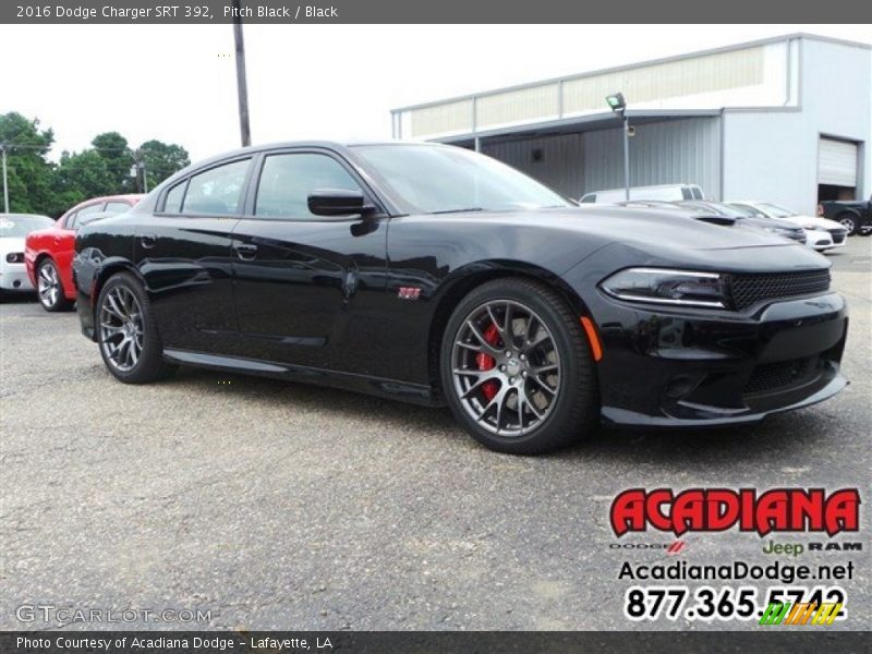 Pitch Black / Black 2016 Dodge Charger SRT 392