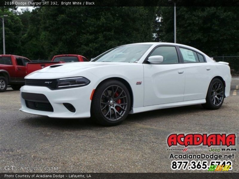 Bright White / Black 2016 Dodge Charger SRT 392