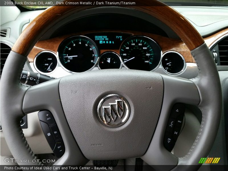 Dark Crimson Metallic / Dark Titanium/Titanium 2009 Buick Enclave CXL AWD