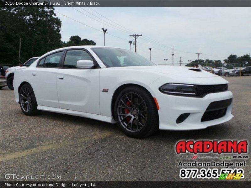 Bright White / Black 2016 Dodge Charger SRT 392
