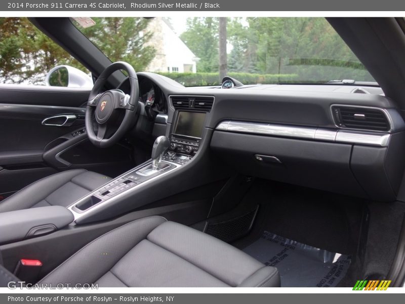Rhodium Silver Metallic / Black 2014 Porsche 911 Carrera 4S Cabriolet