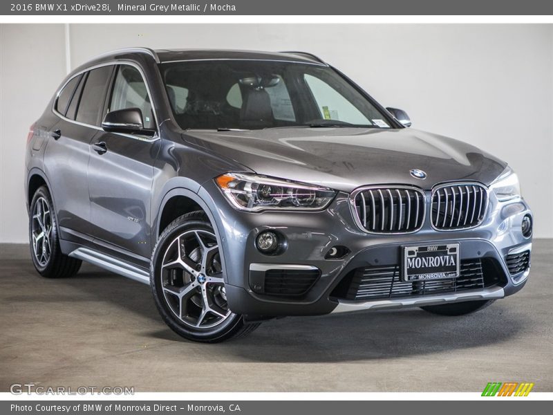 Mineral Grey Metallic / Mocha 2016 BMW X1 xDrive28i