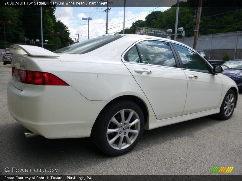 Premium White Pearl / Parchment 2008 Acura TSX Sedan