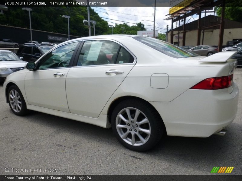 Premium White Pearl / Parchment 2008 Acura TSX Sedan