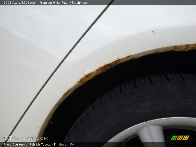 Premium White Pearl / Parchment 2008 Acura TSX Sedan