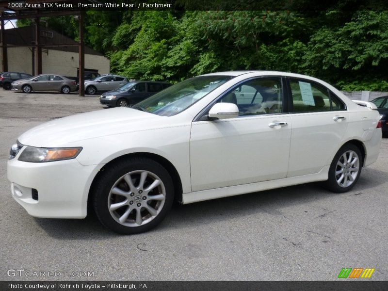 Premium White Pearl / Parchment 2008 Acura TSX Sedan