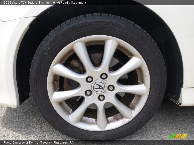 Premium White Pearl / Parchment 2008 Acura TSX Sedan