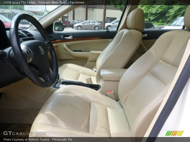 Premium White Pearl / Parchment 2008 Acura TSX Sedan