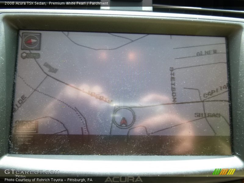 Premium White Pearl / Parchment 2008 Acura TSX Sedan