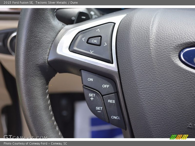 Tectonic Silver Metallic / Dune 2015 Ford Fusion SE