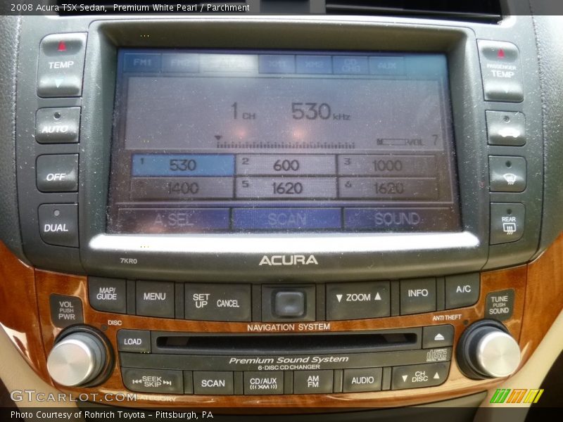 Premium White Pearl / Parchment 2008 Acura TSX Sedan