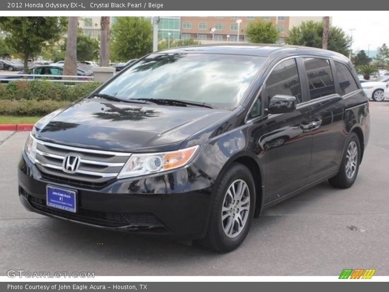 Crystal Black Pearl / Beige 2012 Honda Odyssey EX-L