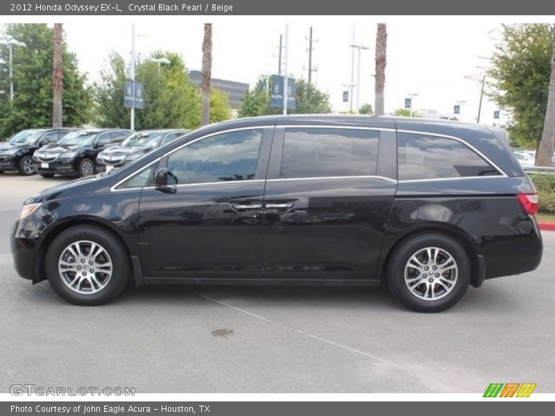 Crystal Black Pearl / Beige 2012 Honda Odyssey EX-L