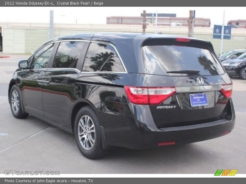 Crystal Black Pearl / Beige 2012 Honda Odyssey EX-L