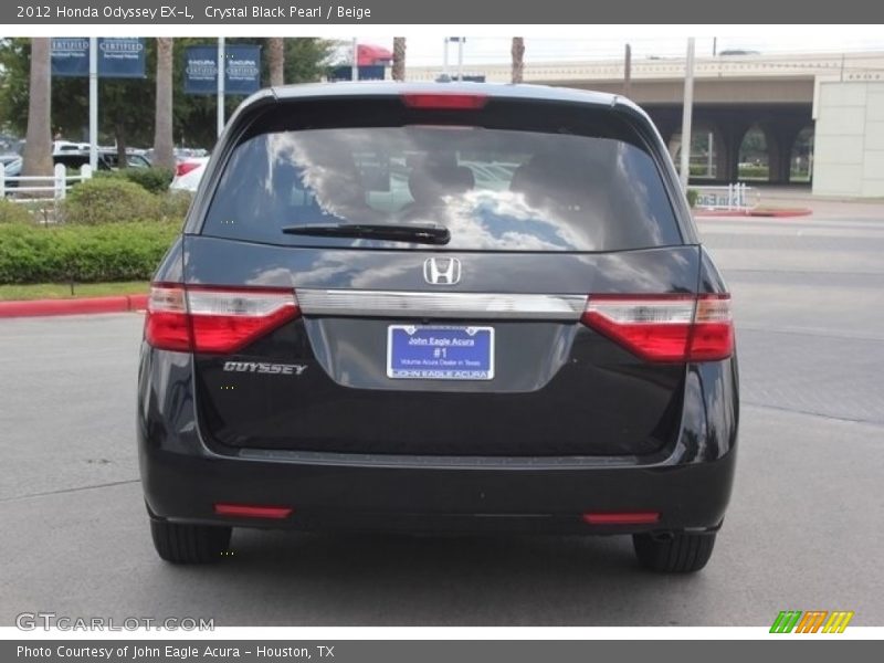 Crystal Black Pearl / Beige 2012 Honda Odyssey EX-L