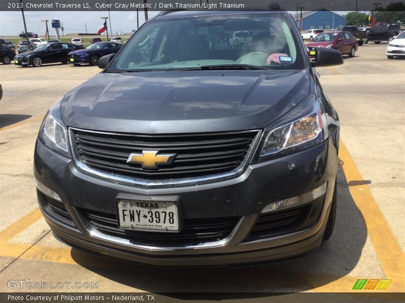 Cyber Gray Metallic / Dark Titanium/Light Titanium 2013 Chevrolet Traverse LS