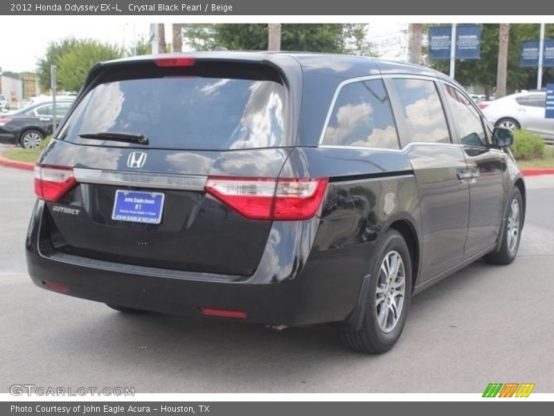 Crystal Black Pearl / Beige 2012 Honda Odyssey EX-L