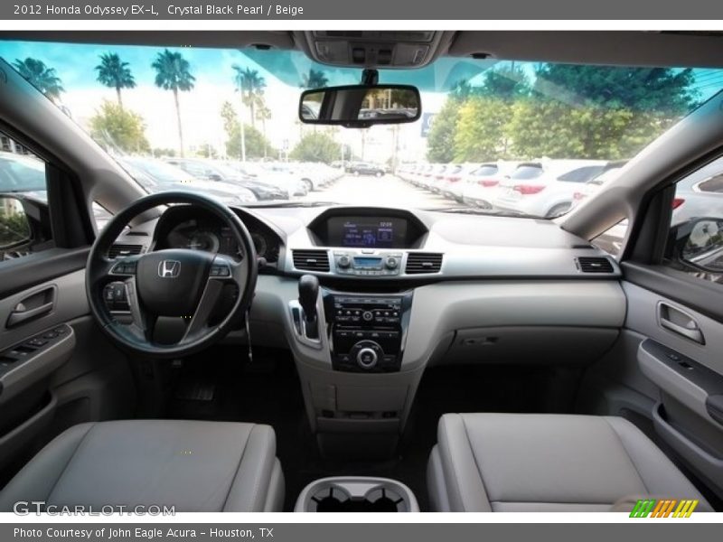 Crystal Black Pearl / Beige 2012 Honda Odyssey EX-L