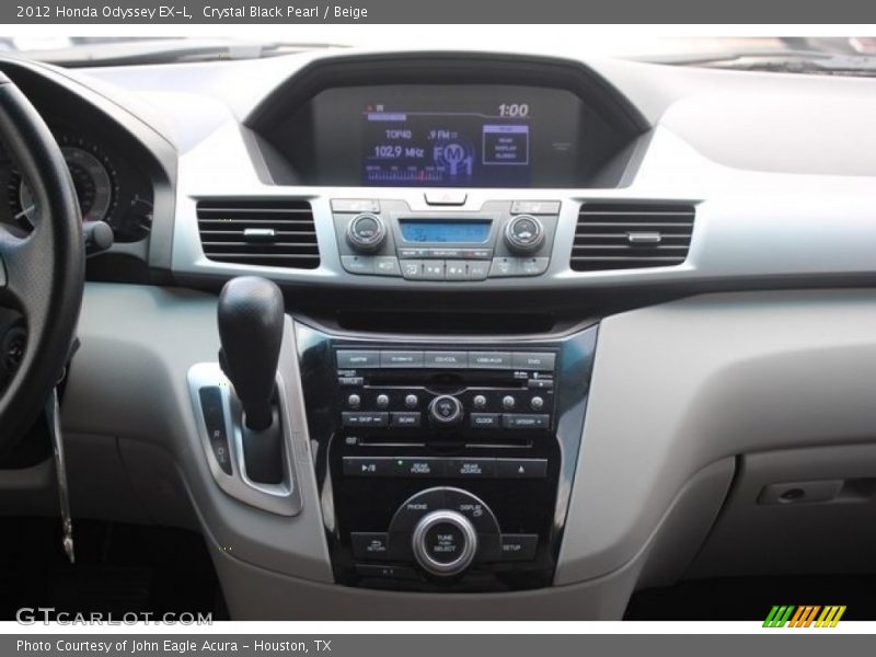 Crystal Black Pearl / Beige 2012 Honda Odyssey EX-L