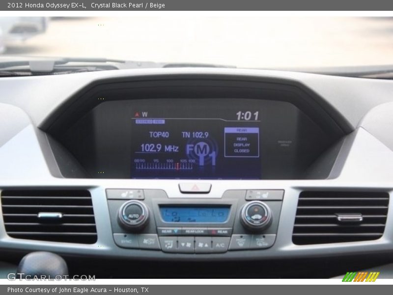 Crystal Black Pearl / Beige 2012 Honda Odyssey EX-L