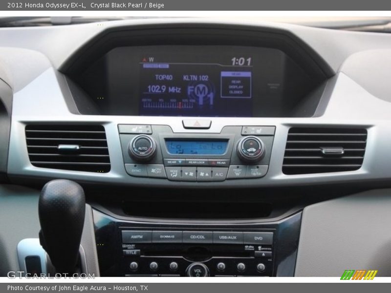 Crystal Black Pearl / Beige 2012 Honda Odyssey EX-L