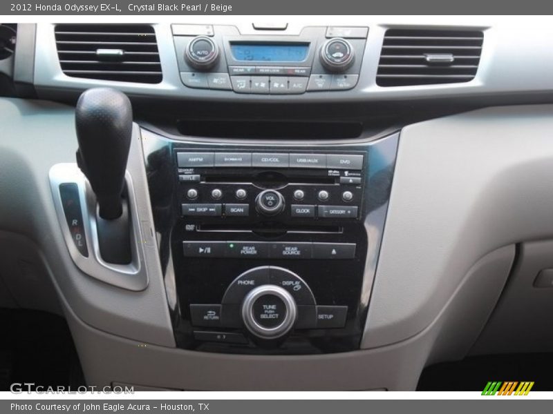 Crystal Black Pearl / Beige 2012 Honda Odyssey EX-L