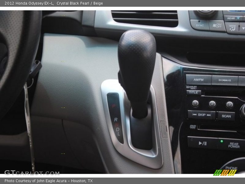 Crystal Black Pearl / Beige 2012 Honda Odyssey EX-L
