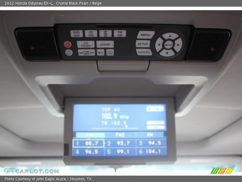 Crystal Black Pearl / Beige 2012 Honda Odyssey EX-L