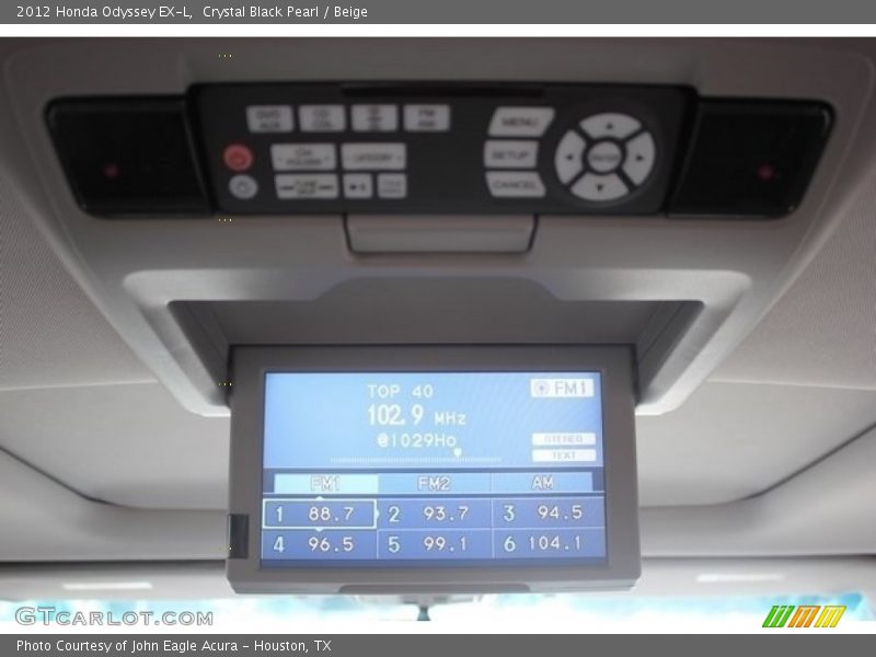 Crystal Black Pearl / Beige 2012 Honda Odyssey EX-L
